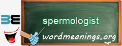 WordMeaning blackboard for spermologist